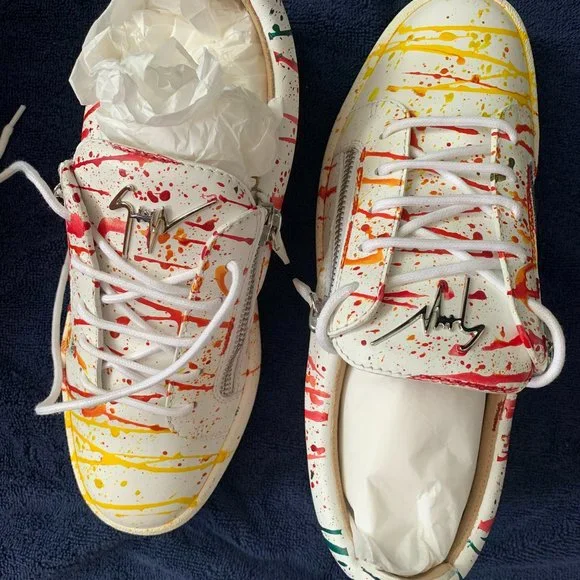 Giuseppe Zanotti Jordan Rainbow Shoes Giuseppe Zanotti Paint